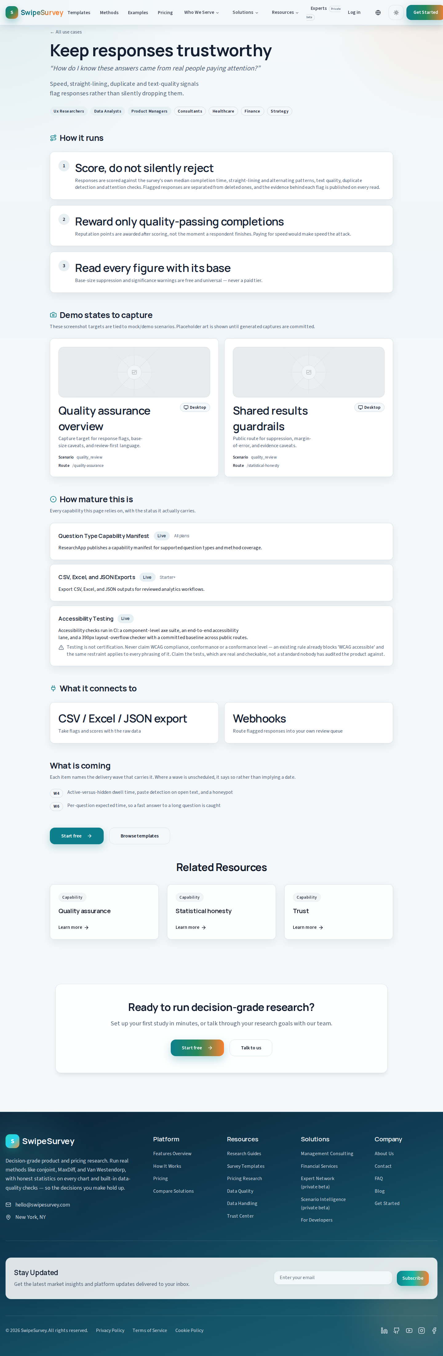 Public response-quality workflow capture.